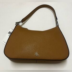 Ralph Lauren Honey Brown Leather Purse